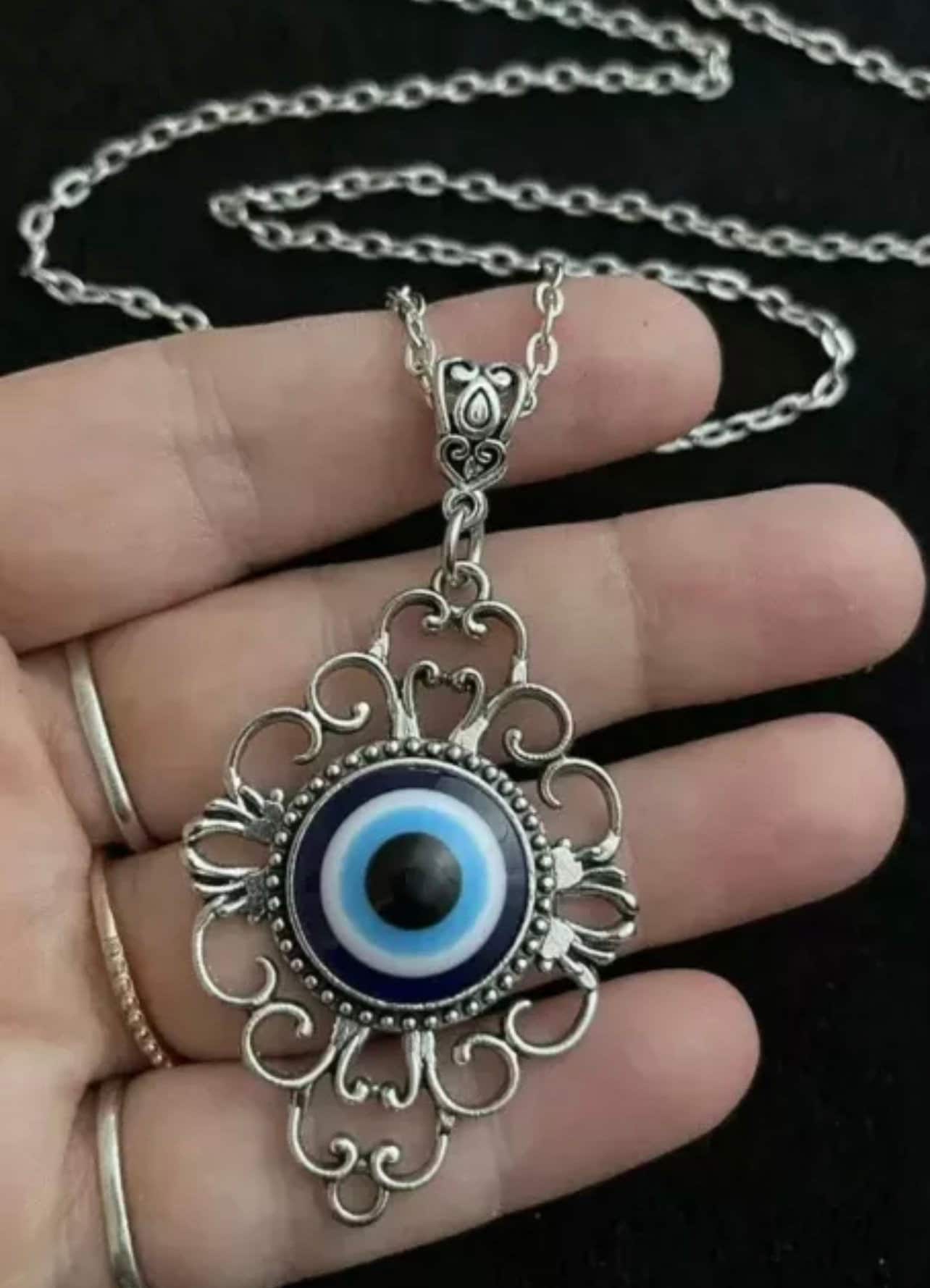 Collana In Oro Con Zirconi Cubici Malocchio 18 «occhio Turco N All'ingrosso Per Il Tuo Negozio - Foto 6