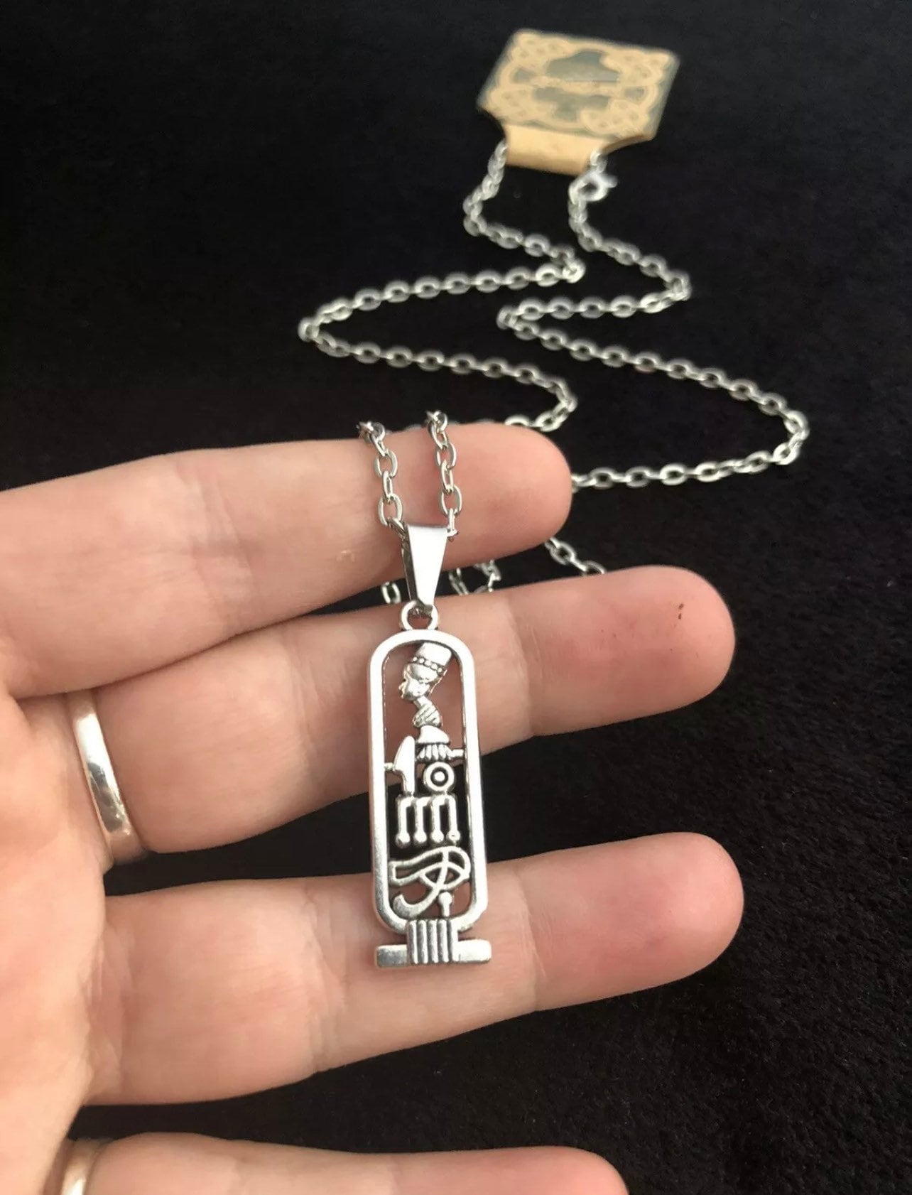 Egyptian Cartouche Necklace Pendant 