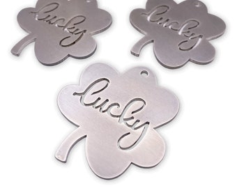 Charm lucky shamrock is an accessory to create a meaningful gift for anyone who needs a bit of luck in their life-Stainless steel- USA Made