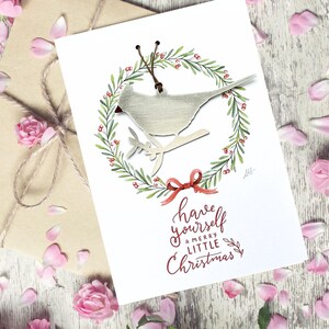 Christmas Greeting Card and Cardinal Ornament - All in One Gift