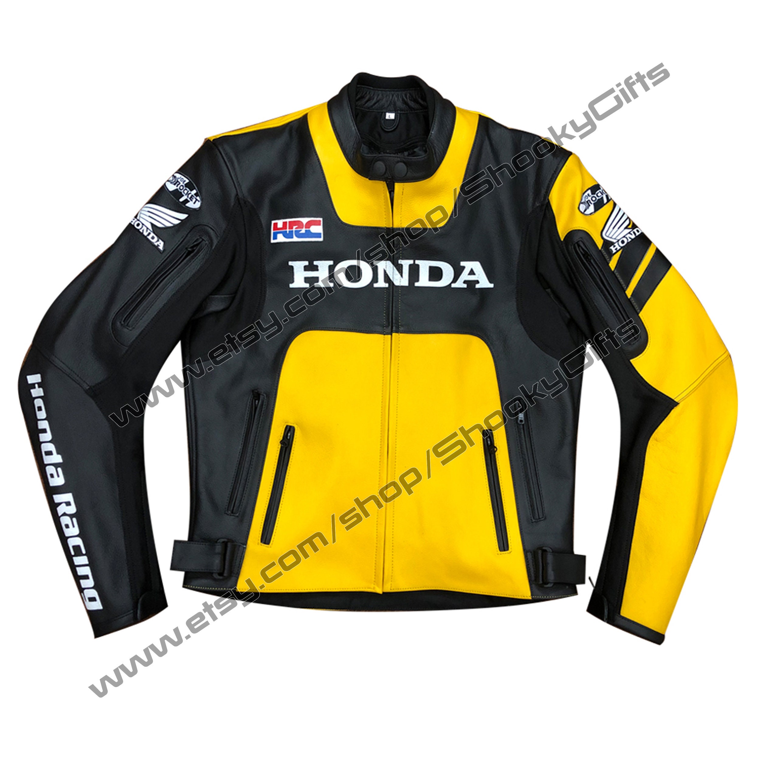 Honda HRC Leather Motorcycle Racing Jacket - Etsy
