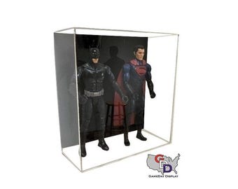 Acrylic Wall Mount Double Action Figure Display Case - 12" - 1:6 Size