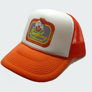 Laughing Clown Trucker Hats | Trendy Trucker Mesh Hats | Retro Vintage Trucker Hat | Adjustable Trucker Foam Orange Hats | Snapback Hats Man