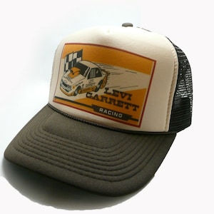 Levi Garrett Trucker Hats | Trendy Trucker Mesh Hats | Retro Vintage Trucker Hat | Adjustable Trucker Foam Black Hats | Snapback Hats Mans