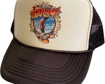 Hang On Trucker Hats | Trendige Trucker Mesh Hats | Retro Vintage Trucker Hut | Verstellbare Trucker Foam Braune Hüte | Snapback Hüte Herren