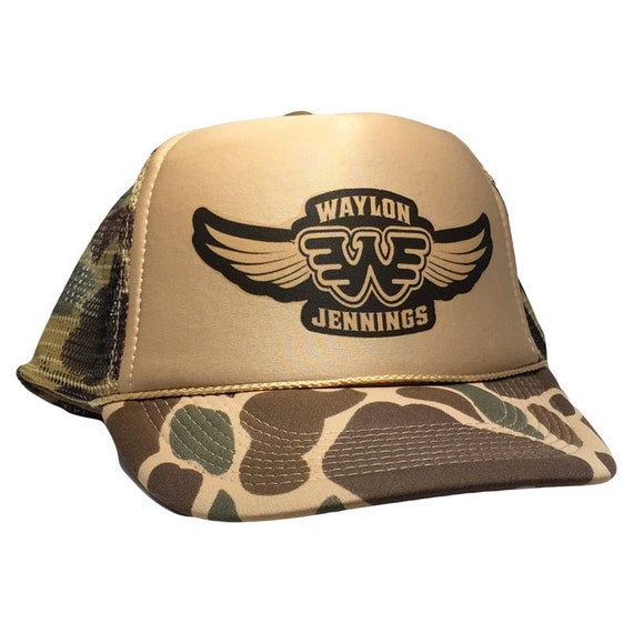 Waylon Jennings Trucker Hat Vintage Trucker Hat Adjustable Trucker Foam Camo  Hat Snapback Hat Trucker Hat Man Trendy Trucker Mesh -  Canada