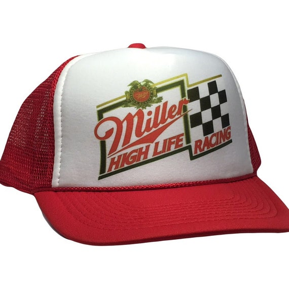 Miller High Life Racing Trucker Hat | Adjustable … - image 2
