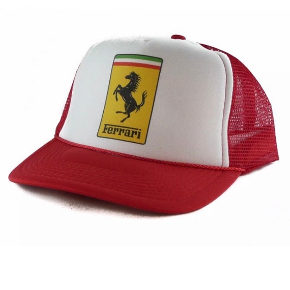 Ferrari Trucker Hat Vintage Snapback Hat Mesh hat… - image 2