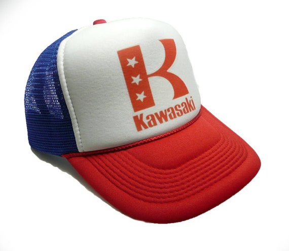 Kawasaki Trucker Hats | Vintage Trucker Hats | Ad… - image 1