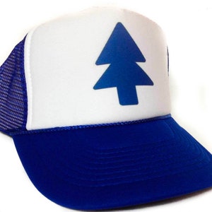 Gravity Falls Dipper Pines Trucker Hat | Adjustable Trucker Foam Blue Hat | Trucker Mesh Hat | Retro Vintage Trucker Hat | Snapback Hat Mans