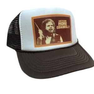 More Cowbell Trucker Hat Mesh Hat vintage snapback hat adjustable unworn