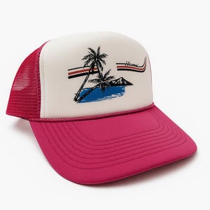 Hawaii Trucker Hat Mesh Hat vintage snapback hat adjustable unworn