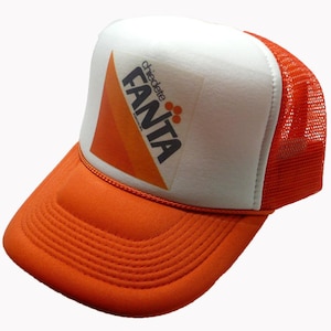 Fanta Trucker Hats | Adjustable Trucker Foam Orange Hats | Trendy Trucker Mesh Hats | Retro Vintage Trucker Hat | Snapback Hats Mans