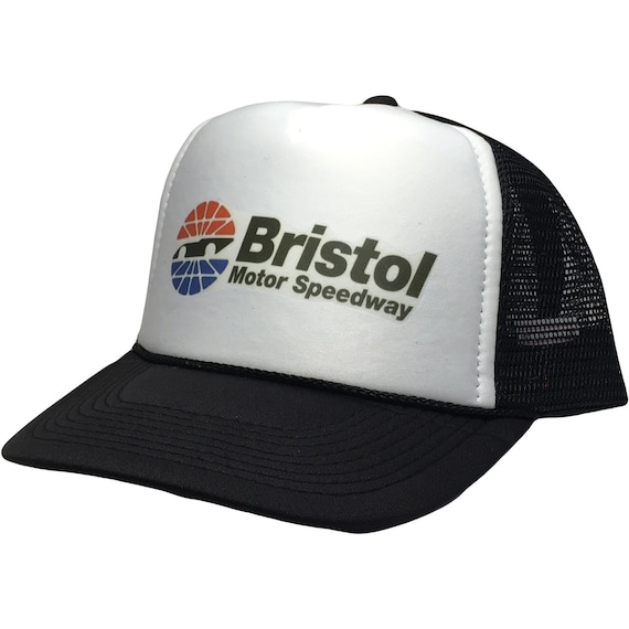Bristol Motor Speedway Trucker Hat | Adjustable Trucker Foam Black Hat | Trucker Mesh Hat | Retro Vintage Trucker Hat | Snapback Hat Mans