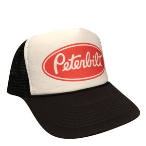 Peterbilt Trucker Hat | Vintage Trucker Hat | Adjustable Trucker Foam Black Hat | Snapback Hats | Trucker Hat Man | Trendy Trucker Mesh Hat
