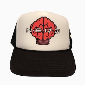 Nerd Trucker Hat | Vintage Trucker Hat | Adjustable Trucker Foam Black Hat | Snapback Hat | Trucker Hat Man | Trendy Trucker Mesh Hat