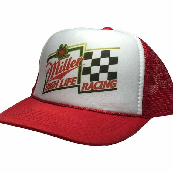 Miller High Life Racing Trucker Hat | Adjustable … - image 1