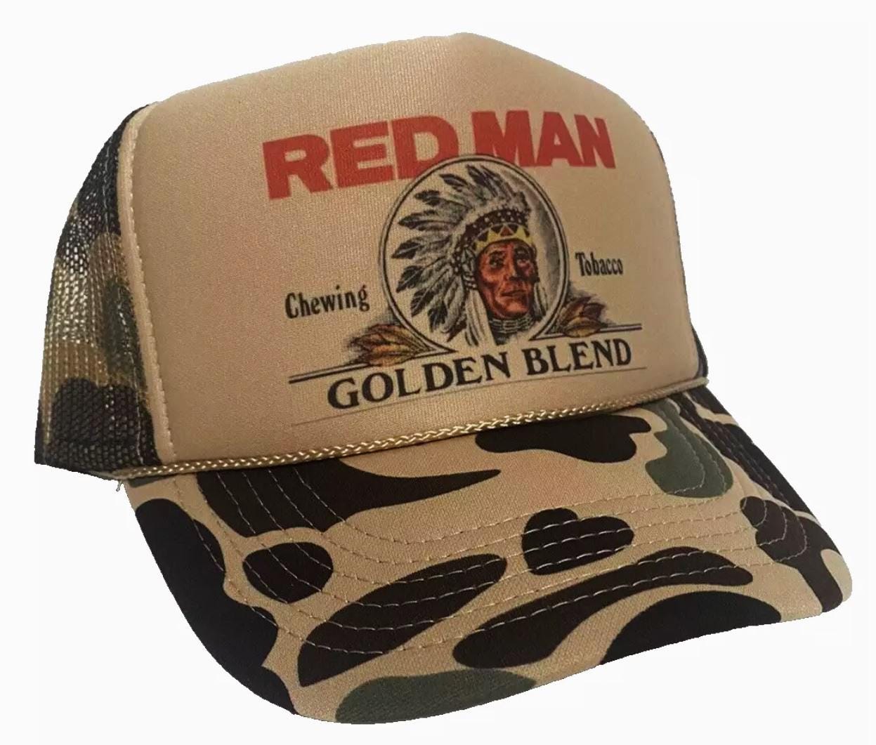 Redman golden blend Trucker Hat Mesh Hat vintage snapback hat adjustable unworn