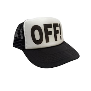 OFF! Trucker Hat Mesh Hat vintage snapback hat adjustable unworn