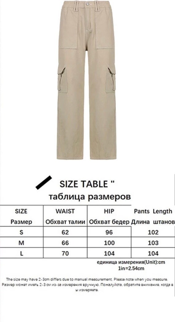 Countryside Retreat High Waisted Cargo Pants (Cream)  High waisted cargo  pants, Cargo pant, Jeans size chart