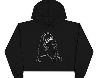 Divine Women's Rights Are Human Rights Cropped Hoodie