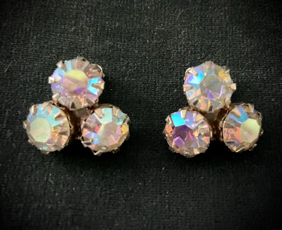 Signed Large Kramer Sparkling Aurora Borealis Cli… - image 1