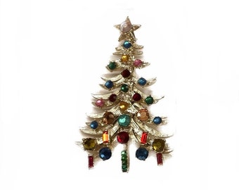 アウトレット直販店 HOLLYCRAFT ブローチ クリスマスツリー www