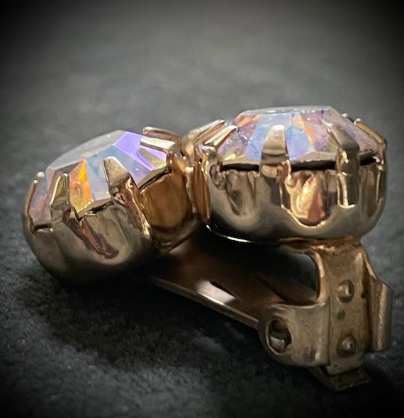 Signed Large Kramer Sparkling Aurora Borealis Cli… - image 3