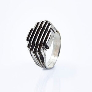 Rough Silver Ring #001