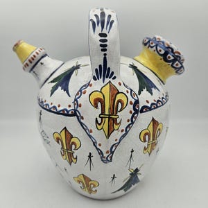 Antique ALCIDE CHAUMEIL French Faience Jug