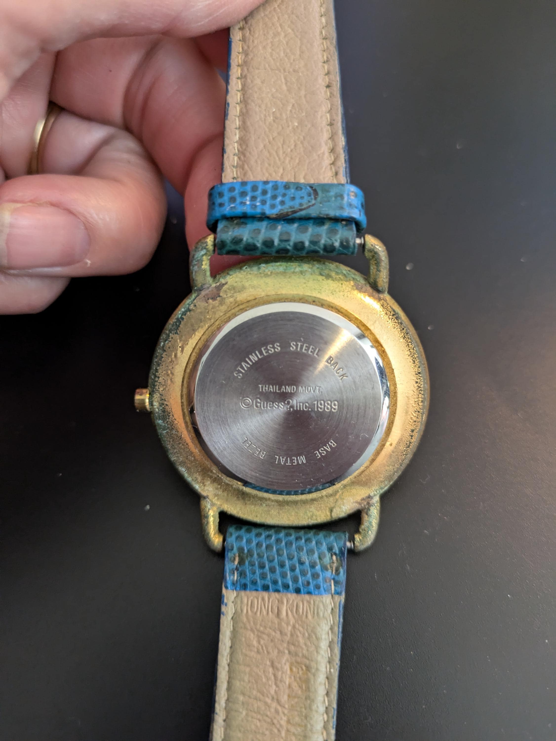 Vintage Guess Quartz Watch 1988 Large Dial Easy Reader - Etsy