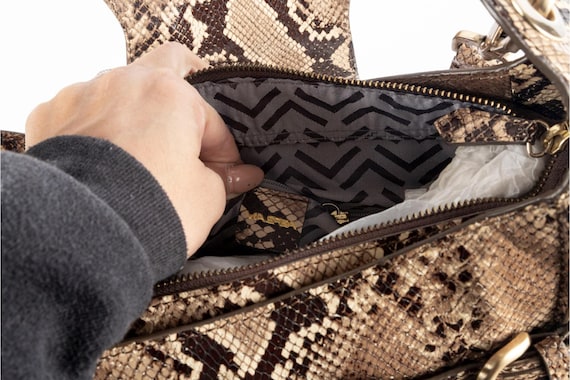 Python Snakeskin Handbag by Via Spiga - image 5