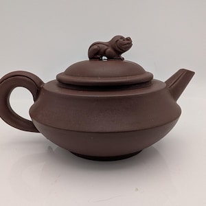 Yixing Zisha Clay Chinese Teapot with Pig Handle