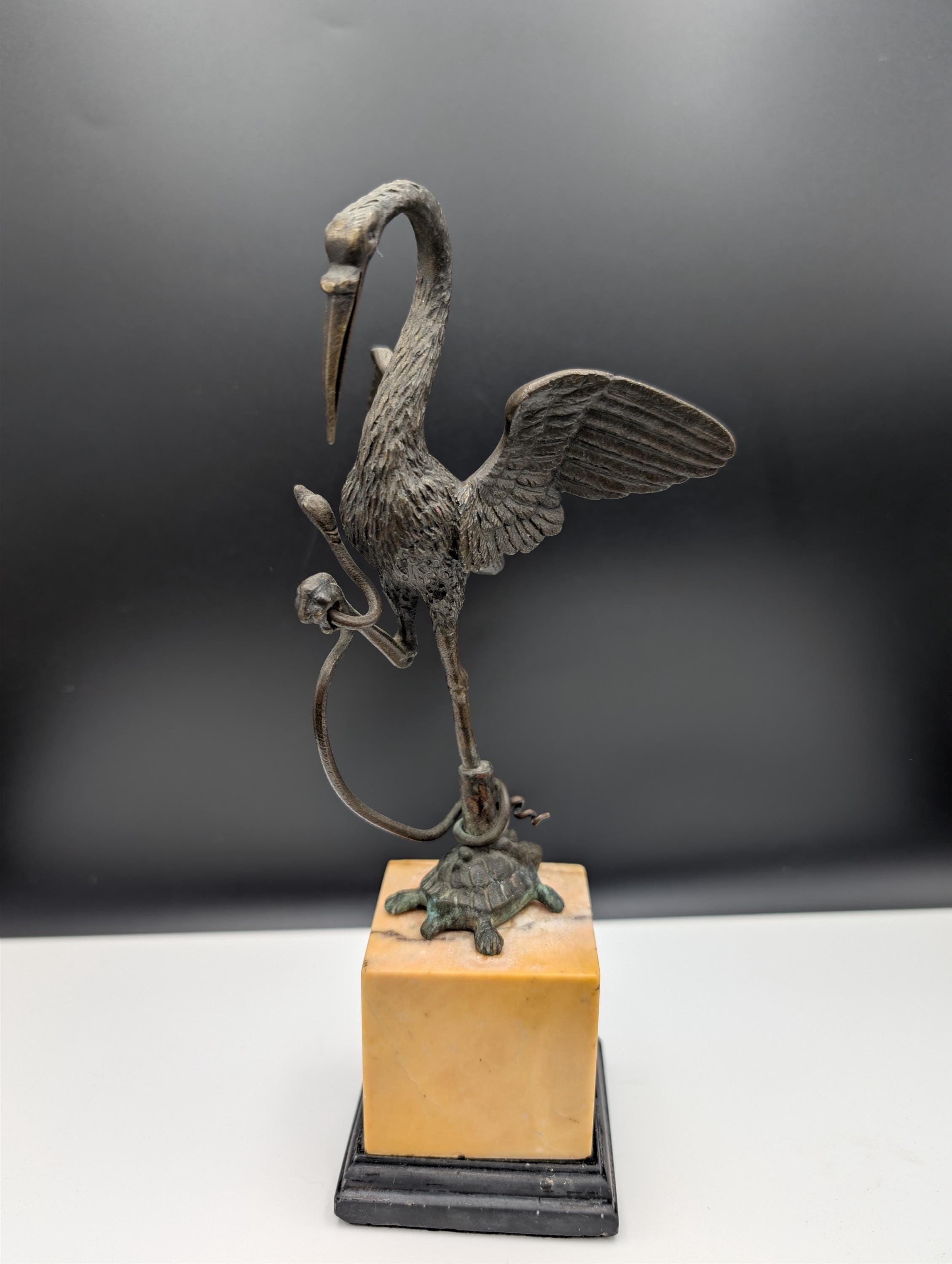 Crane on Turtle - Etsy