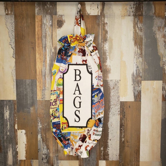 Classic Disney Plastic Bag Holder With Embroidered Badge Hand Etsy