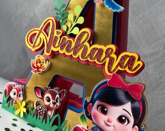 Baby Snow White 3d Letter, Birthday decor