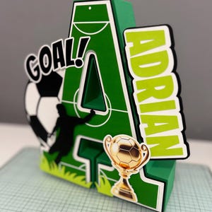 Soccer Box Letters Soccer 3D Letter - Etsy