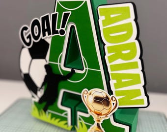 Soccer 3D Letter
