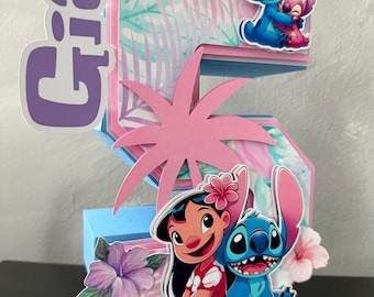 Stitch 3D Numbers, Stitch Birthday