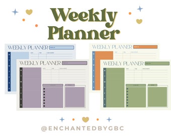 Planner settimanale magnetico per i pasti, lista della spesa stampabile (download digitale)