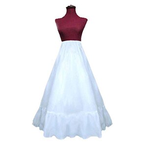 A-Line Crinoline Petticoat Slip Semi Full Hoopless Wedding Bridal Gown Layered underskirt for Women Halloween Costume S M L 2435 waist image 1