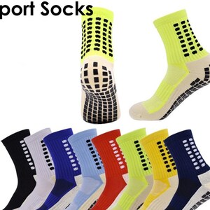 1 Pairs Non Slip Sport Soccer Socks,unisex Athletic Sports Grip