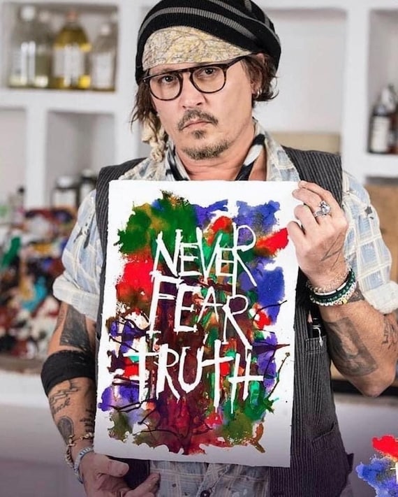 NEVER FEAR TRUTH Johnny Depp Design Svg Png Cut File Etsy UK