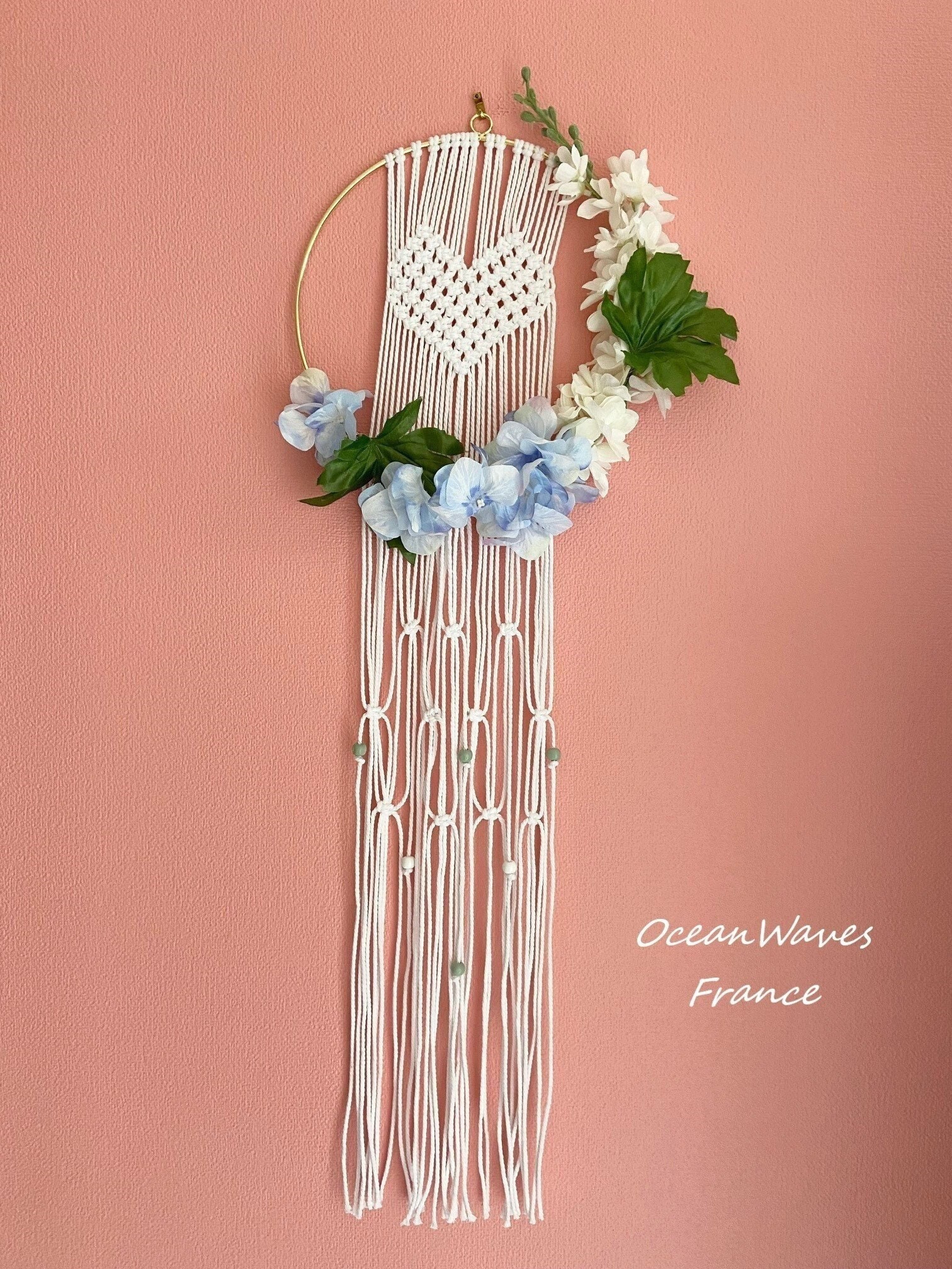 Macramé Circulaire Floral