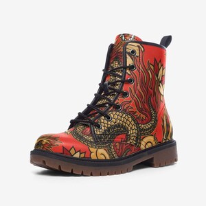Red Dragon Vegan Leather Lightweight boots MT
