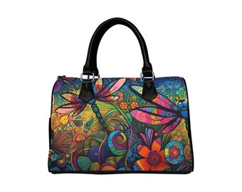 Dragonflies 2 Boston Handbag