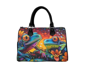 Frogs Boston Handbag