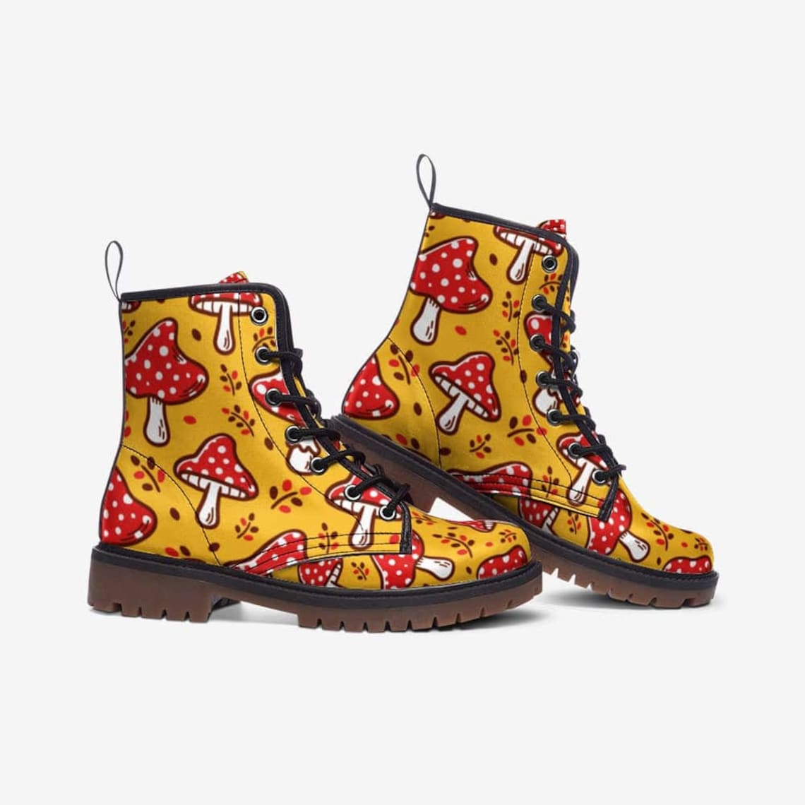 Watercolor Smudge Leather Boots (Vegan) main image 1