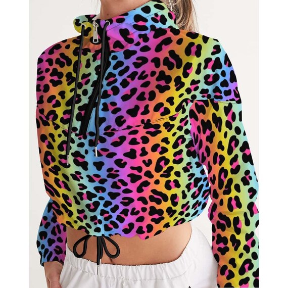 Leopard print cheap windbreaker