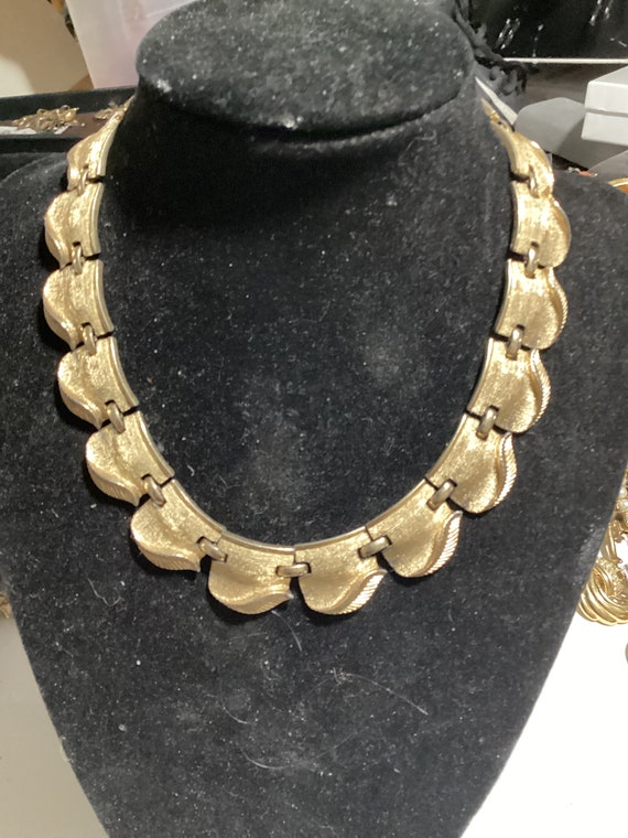 Trifari goldtone necklace